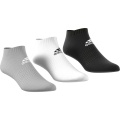 adidas Sportsocken Sneaker Cushion grau/weiss/schwarz - 3 Paar